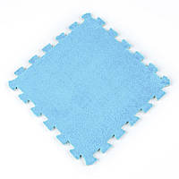 Підлога-пазл плюшевий БЛАКИТНИЙ 30*30*1cm (D) SW-00002090