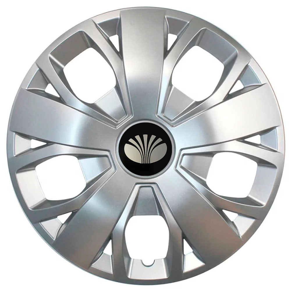 Автомобільні модельні ковпаки R16 Daewoo 420 4шт, SJS, сріблясті, фото 1