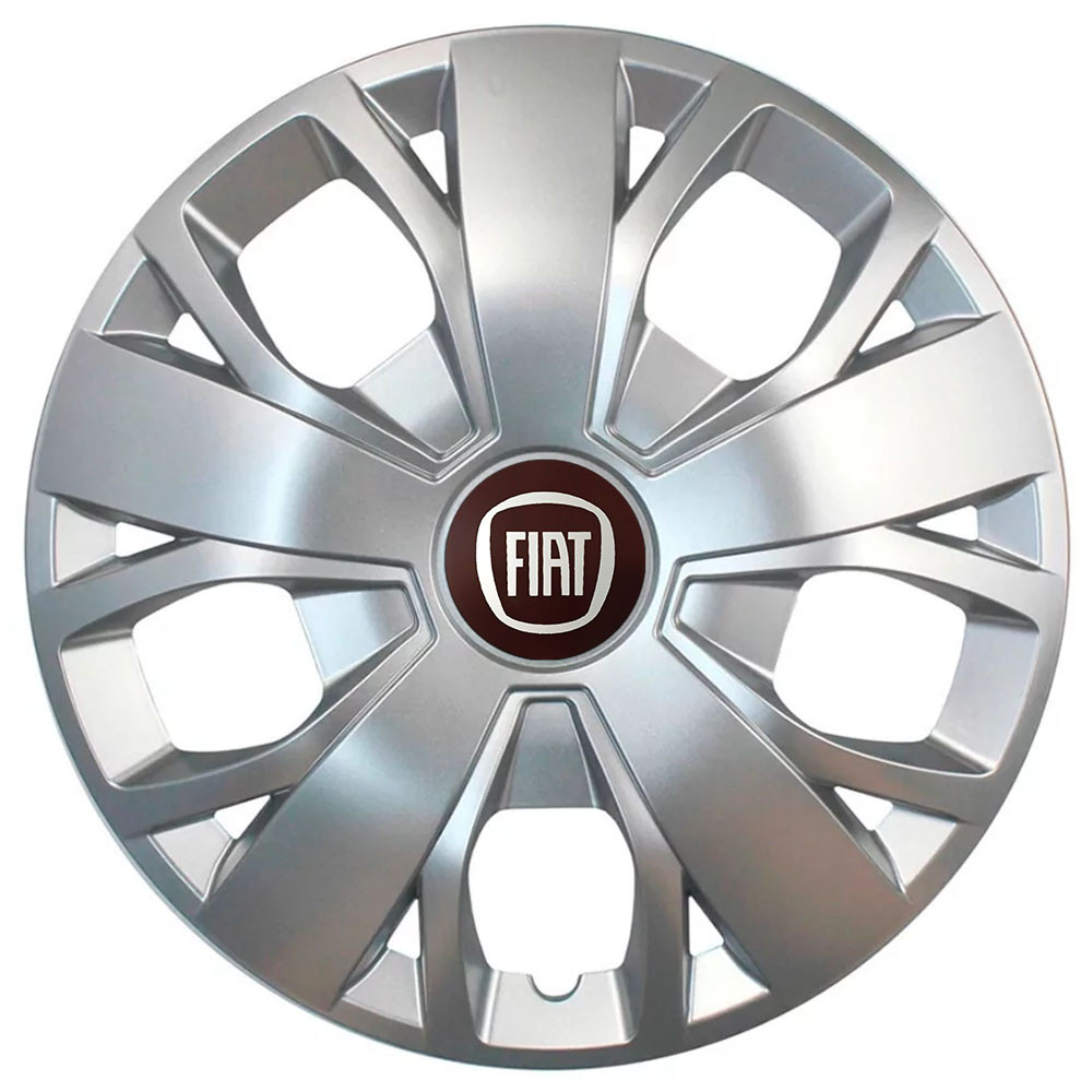 Автомобільні модельні ковпаки R16 Fiat 420 4шт, SJS, сріблясті, фото 1