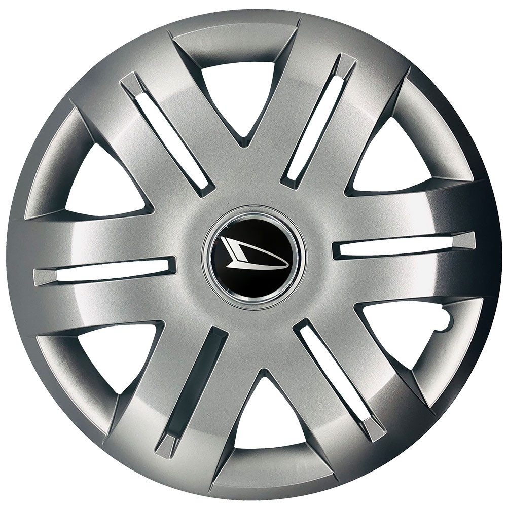 Автомобільні модельні ковпаки R16 Daihatsu 406 4шт, SJS, сріблясті, фото 1