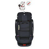 Чорне автокрісло ME 1114 EVEREST 0-36 кг | ISOFIX, поворотне, від народження до 12 років, фото 4