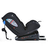 Чорне автокрісло ME 1114 EVEREST 0-36 кг | ISOFIX, поворотне, від народження до 12 років, фото 5