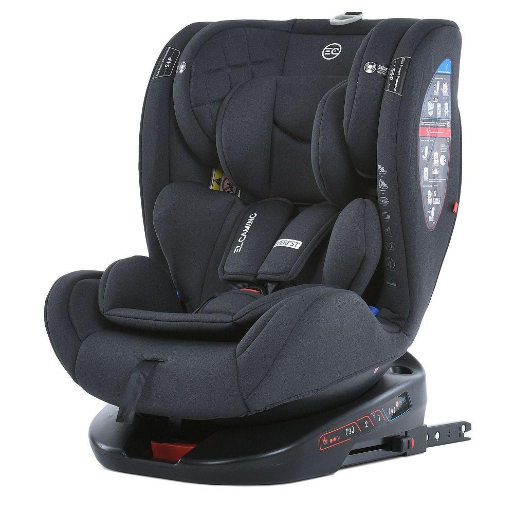 Автокрісло для дітей 0-36 кг ME 1114 EVEREST Dark Gray | ISOFIX + Top Tether, оберт 360°, фото 1