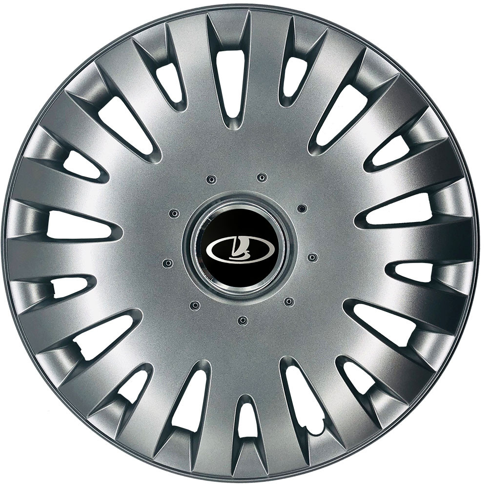 Автомобільні модельні ковпаки R15 Lada 306 4шт, SJS, сріблясті, фото 1