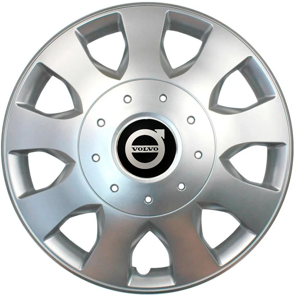 Автомобільні модельні ковпаки R16 Volvo 400 4шт, SJS, сріблясті, фото 1