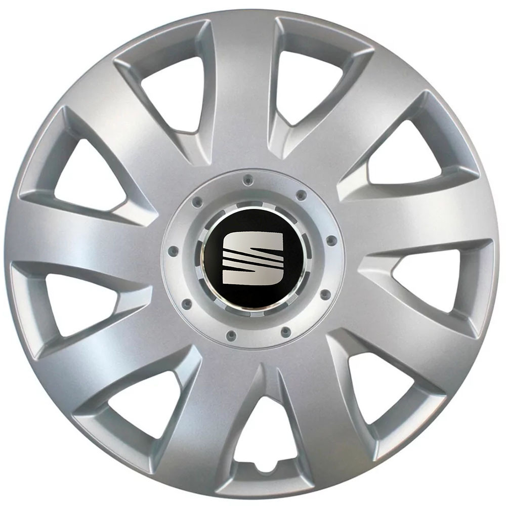 Автомобільні модельні ковпаки R16 Seat 426 4шт, SJS, сріблясті, фото 1