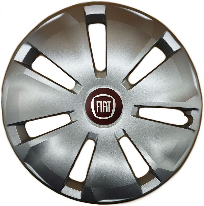 Автомобільні модельні ковпаки R16 Fiat 433 4шт, SJS, сріблясті, фото 1