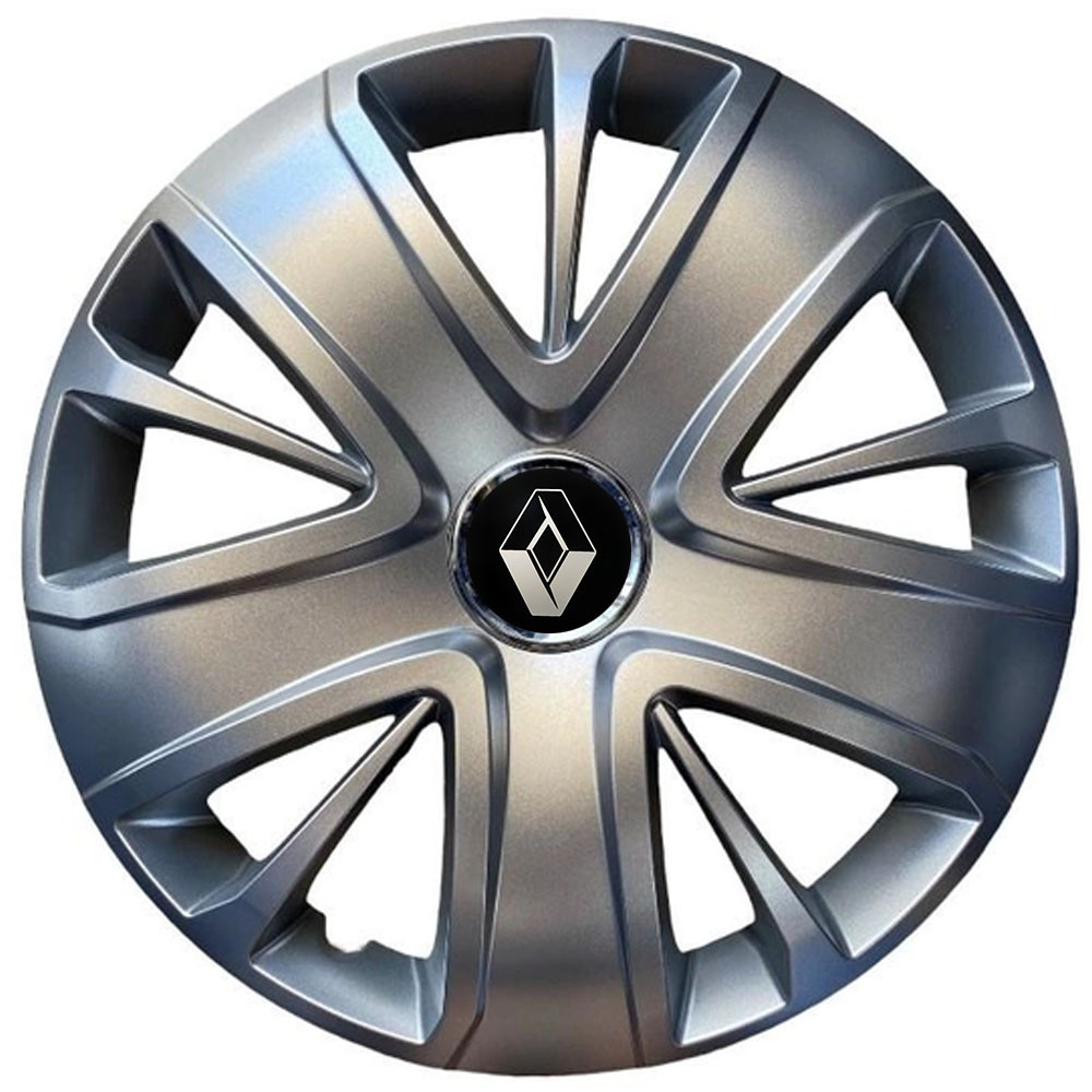 Автомобільні модельні ковпаки R16 Renault 428 4шт, SJS, сріблясті, фото 1