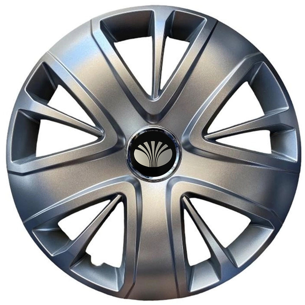 Автомобільні модельні ковпаки R16 Daewoo 428 4шт, SJS, сріблясті, фото 1