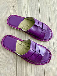 Домашні капці жіночі шкіряні