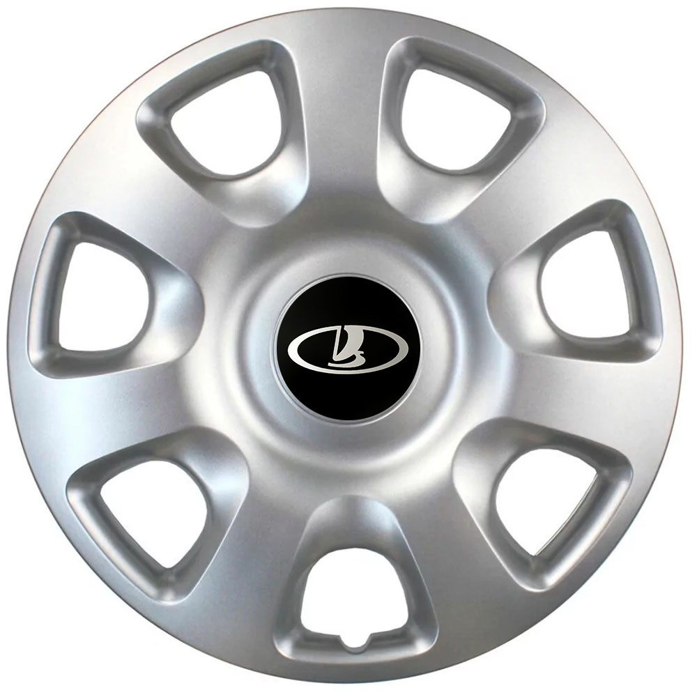 Автомобільні модельні ковпаки R15 Lada 336 4шт, SJS, сріблясті, фото 1