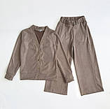 Штани палаццо для дівчинки замшеві Смайл Тайм SmileTime Upper, фото 4