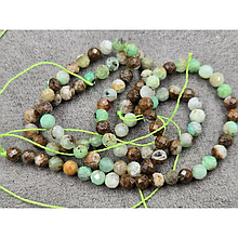 Намистини Хризопраз гранований 4мм