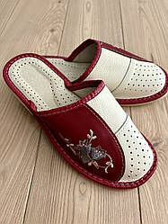 Домашні шкіряні жіночі капці домашні тапочки жіночі шкіряні розміри 37-41