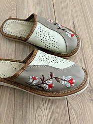 Домашні шкіряні жіночі капці розміри від 37 до 40