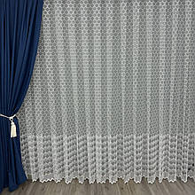 Якісна фатинова тюль з вишивкою №8114 на опт