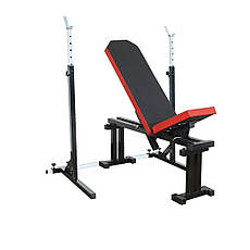 Лавка для жиму регульована 40 на 40 мм + Стійки під штангу 50 на 50 мм, фото 2