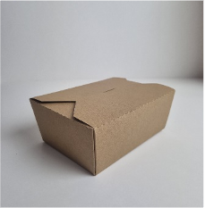 Крафтова ламінована коробка клеєна 215x160x60 мм для упаковки товарів і подарунків