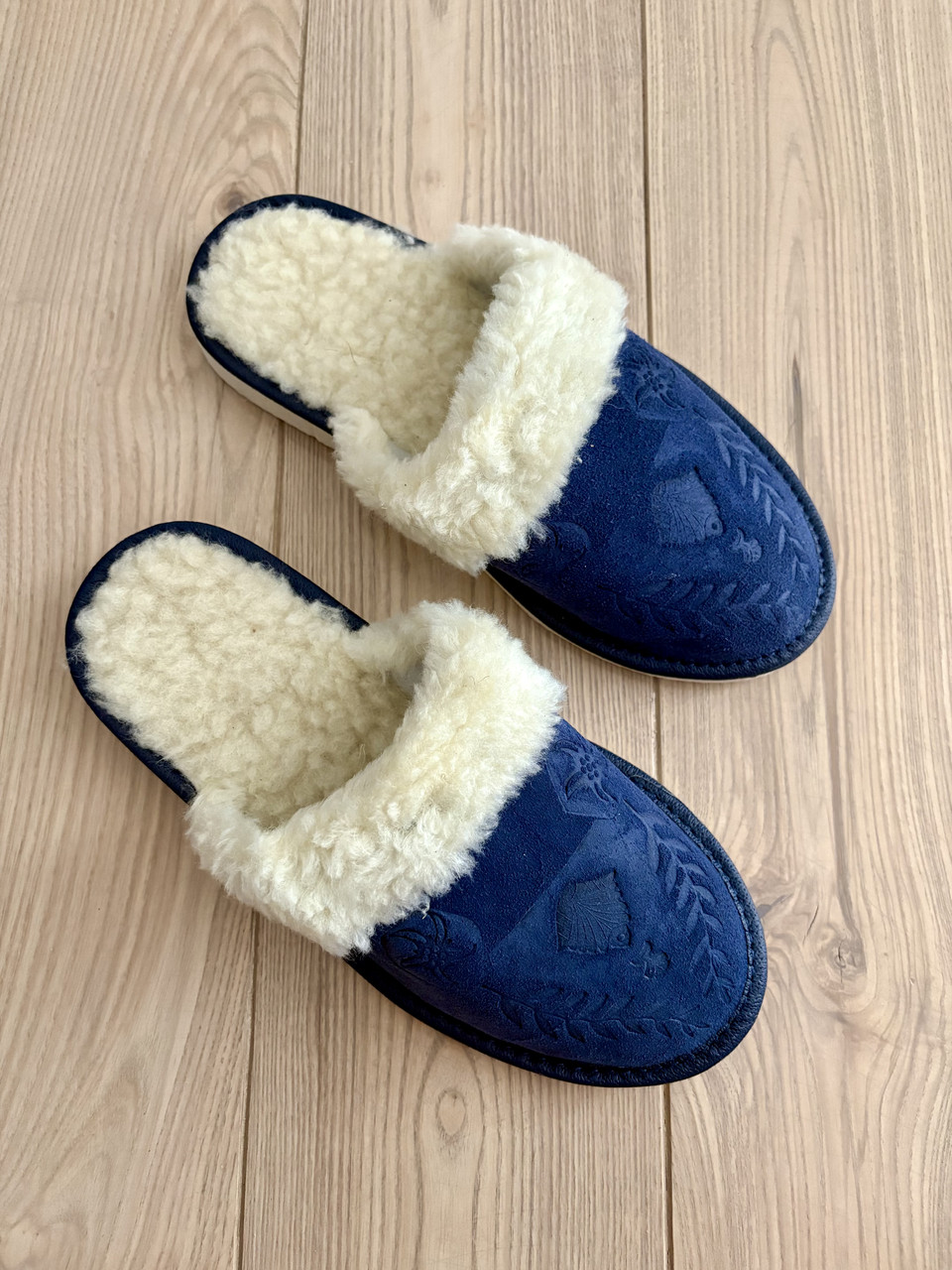 Домашні капці із жіночі з овечої вовни, фото 1