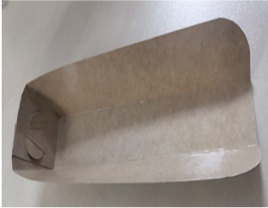 Крафт тарілка для хот-догів 200х40х40 мм 100шт/уп без ламінації, екологічний посуд для вуличної їжі