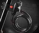 Замок для велосипеда тросовий 12 мм / 50 см, протиугінний велозамок з двома ключами Bicycle Lock, фото 2