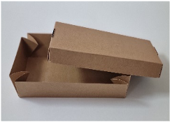 Комплект коробок з кришкою крафт ламінованих 310x180x50 мм.