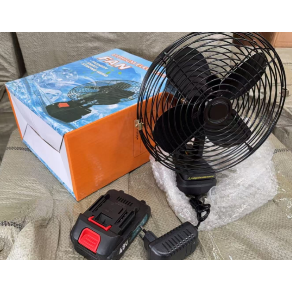 Вентилятор На акумуляторі 48 В Чорний fanAND 0515, фото 1