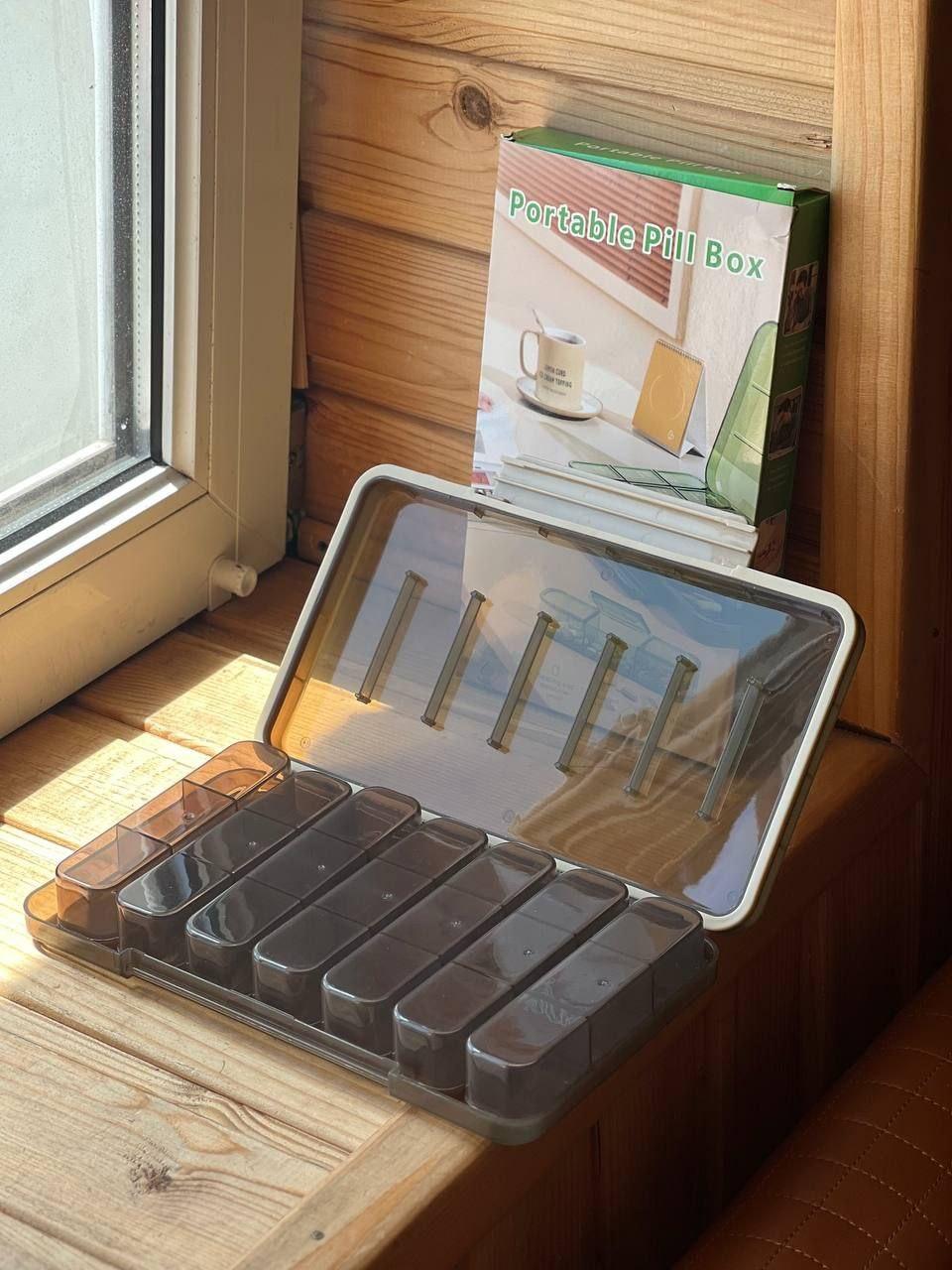 Таблетки Портативна коробка для таблеток, 7 днів Диспенсер для ліків AND MSK-3516, фото 1