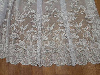 Тюль у зал, кухню, жакард із гарним візерунком