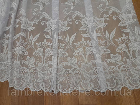 Тюль у зал, кухню, жакард із гарним візерунком