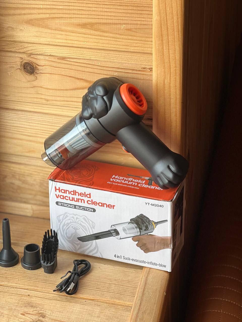 Автомобільний бездротовий портативний пилосос 2 in1 Vacuum cleaner ЧОРНИЙ ly-597, фото 1