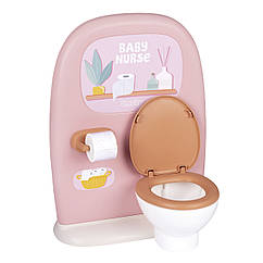 Ігровий набір Smoby Toys Baby Nurse ванна кімната, туалет Бебі Ньорс Терракотова пудра 7600220500