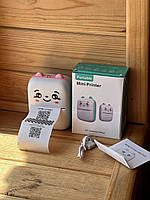 Портативний міні-ТЕРМОПРИНТЕР з бездротовим зв'язком, Bluetooth, 203dpiMini printer LY-556, фото 3