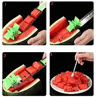 Пристосування для нарізки кавуна та дині SUNROZ Watermelon Slicer ніж-слайсер, фото 3