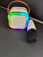 КАРАОКЕ Світлодіодний бездротовий аудіомікрофон дитячий Світився K1 AND LY-735, фото 3