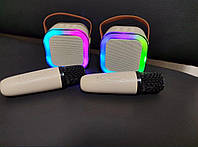 КАРАОКЕ Світлодіодний бездротовий аудіомікрофон дитячий Світився K1 AND LY-735, фото 4