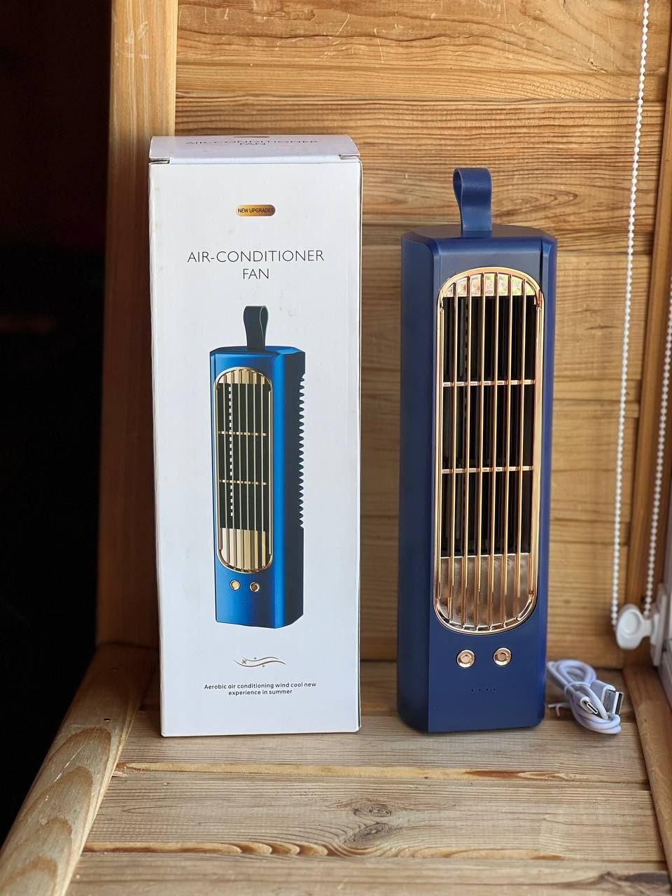 Вентилятор міні кондиціонер настільний з акумулятором Vertical hair dryerAND LY-624, фото 1