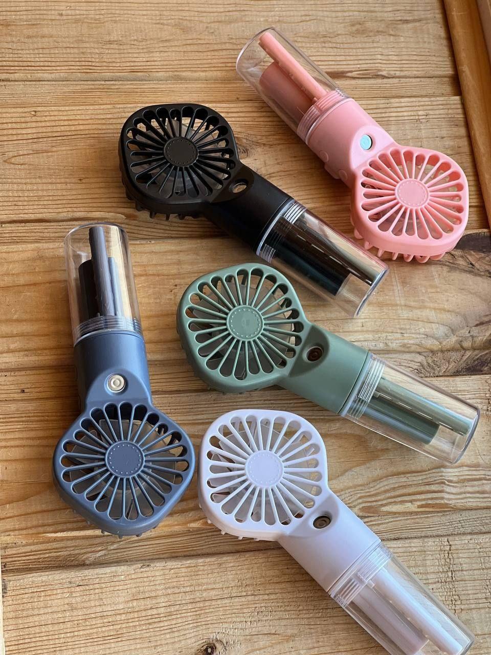 Вентилятор Ручний Портативний із розпиленням води Small fan AND EHF-12, фото 1