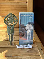 Вентилятор Ручний Портативний із розпиленням води Small fan AND EHF-12, фото 7