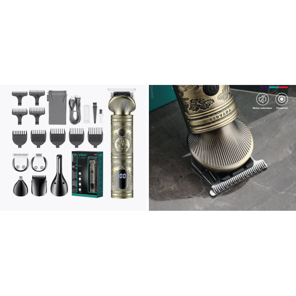 Набір для стриження волосся VGR V-106 6 в 1, фото 1