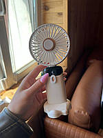 Вентилятор міні з підставкою для телефону та дисплеєм Mini fanAND XL-880, фото 7