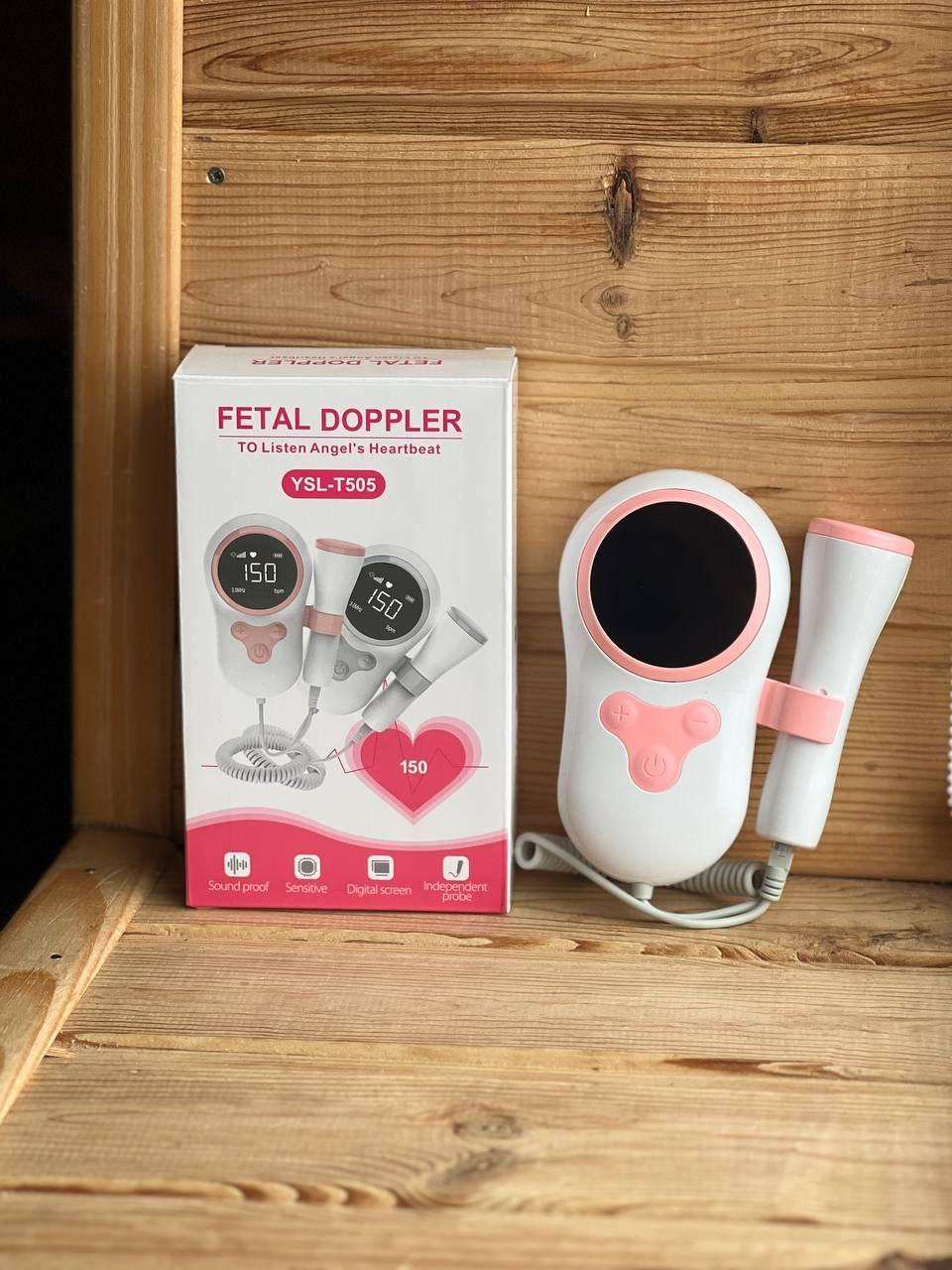 Допплер 3.0 МГц для прослуховування серця плода/Цв.: Рожевий Fetal heart rate detectorXL-1311, фото 1