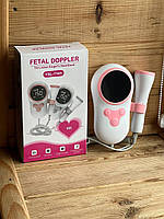Допплер 3.0 МГц для прослуховування серця плода/Цв.: Рожевий Fetal heart rate detectorXL-1311, фото 2