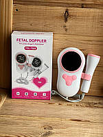Допплер 3.0 МГц для прослуховування серця плода/Цв.: Рожевий Fetal heart rate detectorXL-1311, фото 3