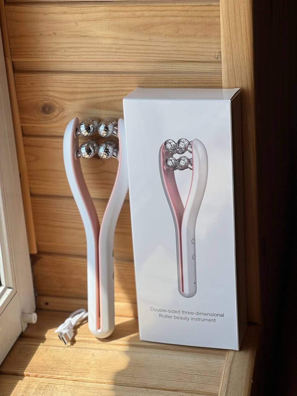 Роликовий масажер для обличчя Y-подібний пристрій для підтяжки обличчя AND XL-1314, фото 1