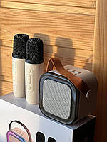 КАРАОКЕ СВЕТОДІОДНИЙ бездротовий 2 МІКРОФОНИ аудіомікрофон деткараоке SPEAKER K12¶, фото 2