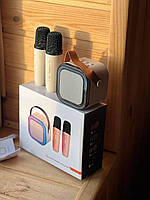 КАРАОКЕ СВЕТОДІОДНИЙ бездротовий 2 МІКРОФОНИ аудіомікрофон деткараоке SPEAKER K12¶, фото 5