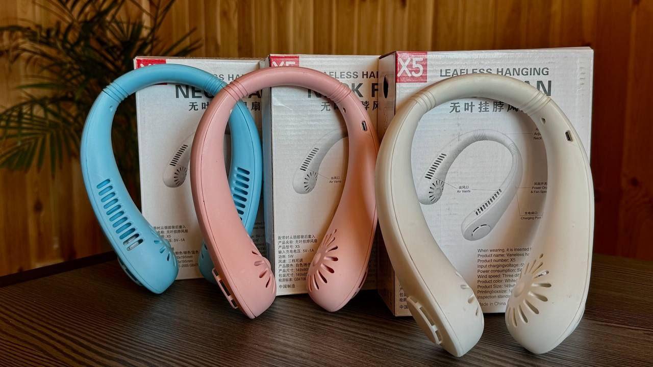 Міні-вентилятор для ШЕЇ безшумний спортивний вентилятор NECK COOLER, фото 1