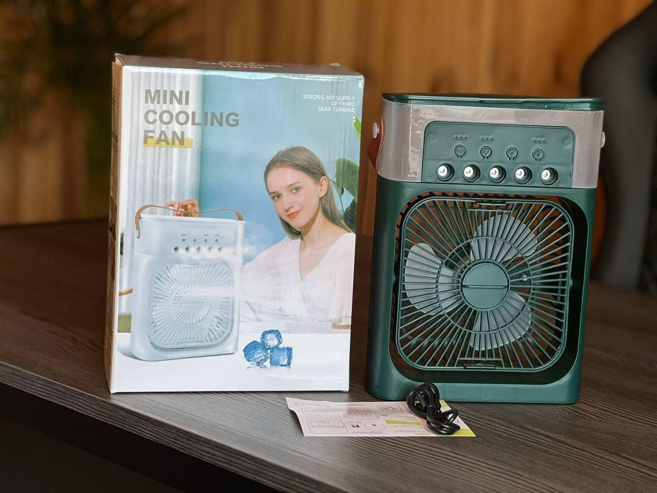 Вентилятор кондиціонер Маленький настільний Usb-зволожувач spray fan XL-1290, фото 1