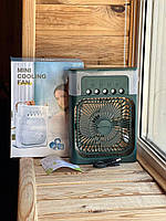 Вентилятор кондиціонер Маленький настільний Usb-зволожувач spray fan XL-1290, фото 2